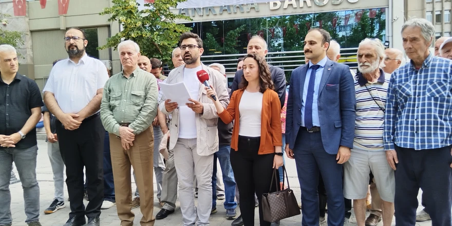 Ankara Barosu'nun kayyuma dair yaptığı açıklamaya ilişkin basın açıklaması yaptı